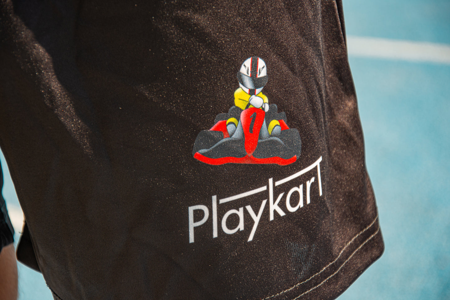 Synthetic sports shorts