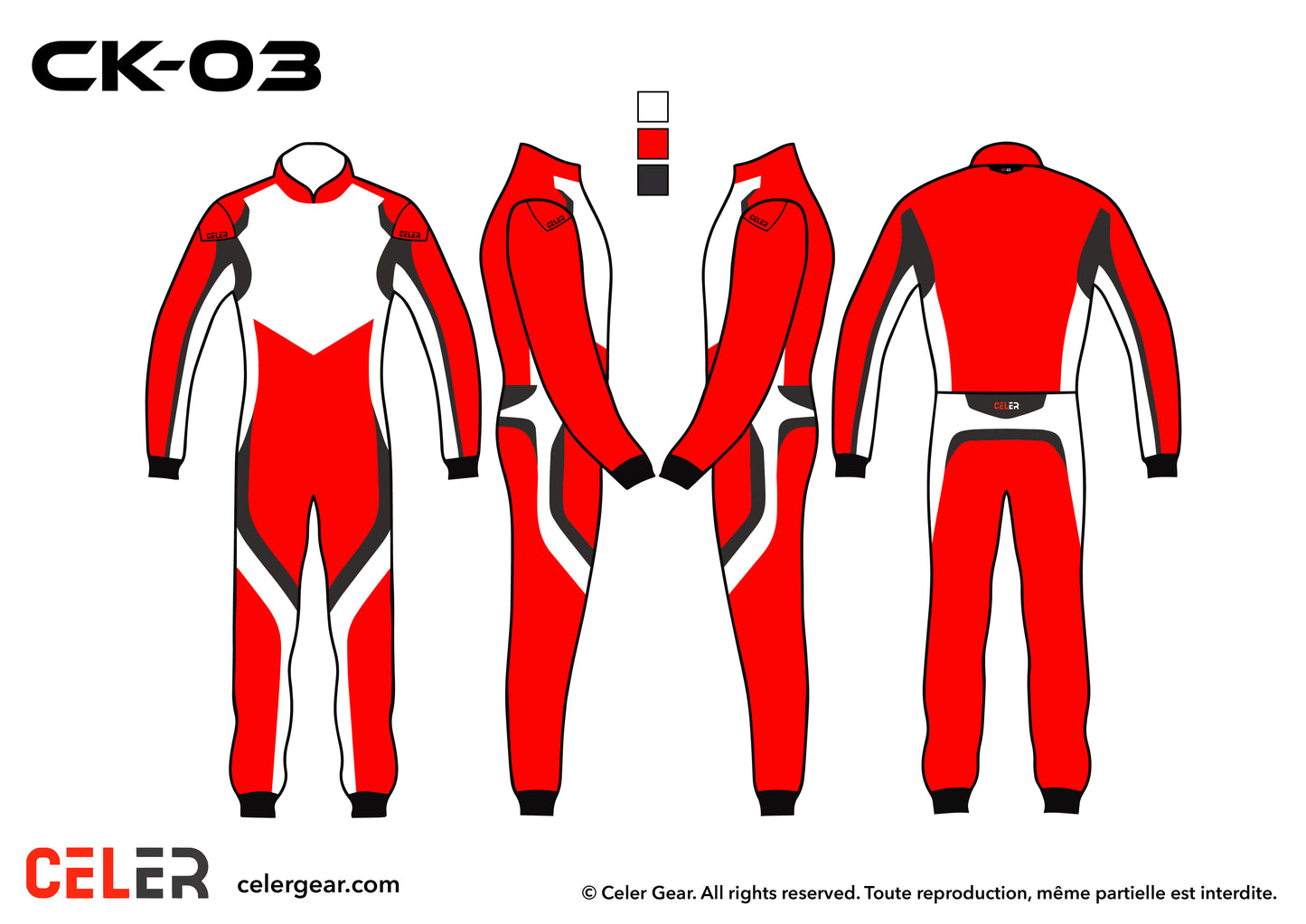Combinaison Karting Personnalisée Celer CK-03