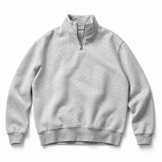 Sweatshirt col zippé